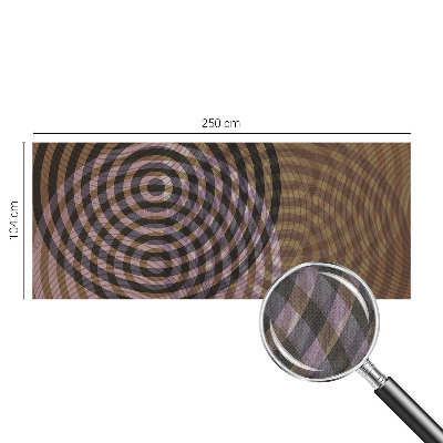 Foto behang voor de kinderkamer met een patroon van hypnotiserende cirkels