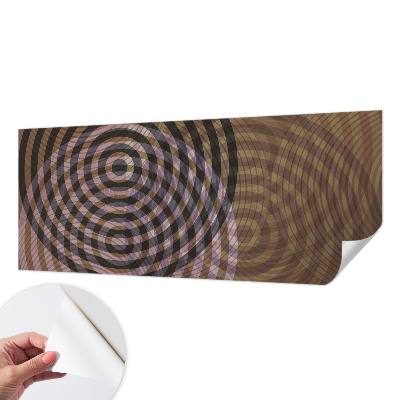 Foto behang voor de kinderkamer met een patroon van hypnotiserende cirkels