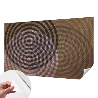 Foto behang voor de kinderkamer met een patroon van hypnotiserende cirkels