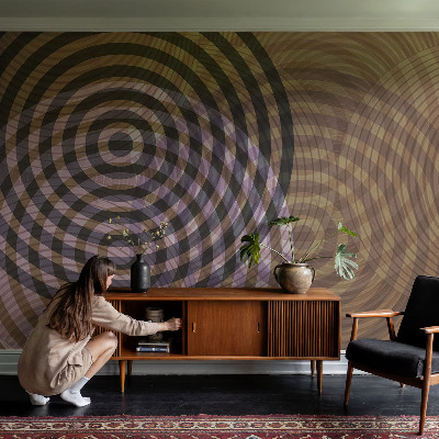 Foto behang voor de kinderkamer Hypnotiserende cirkels