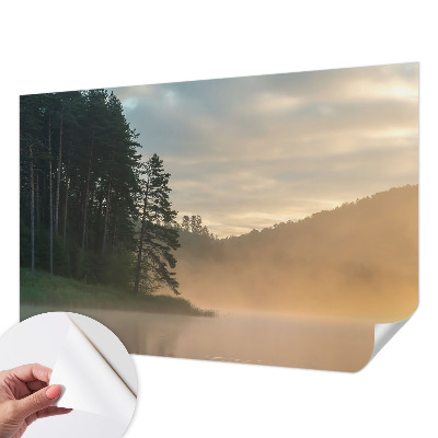 3D fotobehang Mistige ochtend