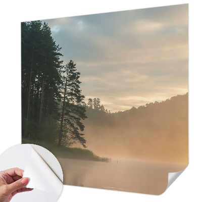 3D fotobehang Mistige ochtend