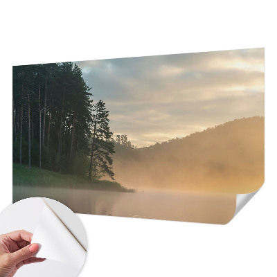 3D fotobehang Mistige ochtend