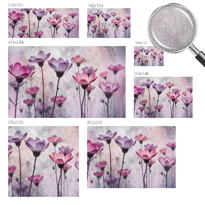Fotobehang voor kinderkamer Pastelkleurige bloemen