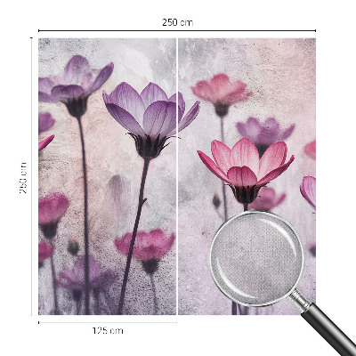 Fotobehang voor kinderkamer Pastelkleurige bloemen