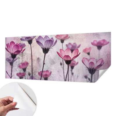 Fotobehang voor kinderkamer Pastelkleurige bloemen
