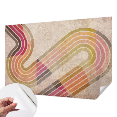 Fotobehang babykamer met geometrische lijnen