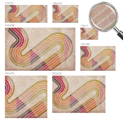Fotobehang babykamer met geometrische lijnen