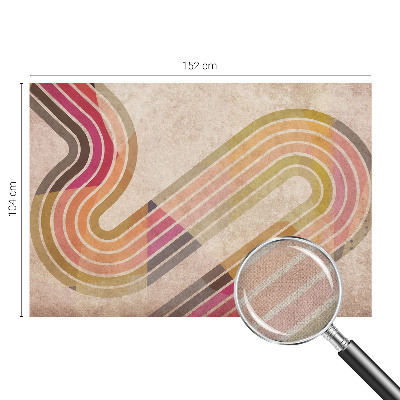 Fotobehang babykamer met geometrische lijnen