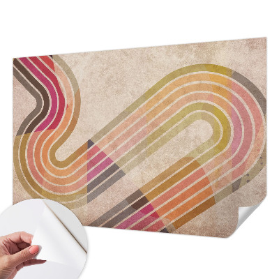 Fotobehang babykamer met geometrische lijnen