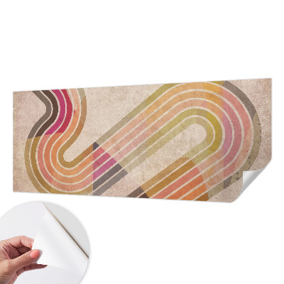 Fotobehang babykamer met geometrische lijnen