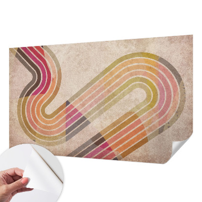 Fotobehang babykamer met geometrische lijnen