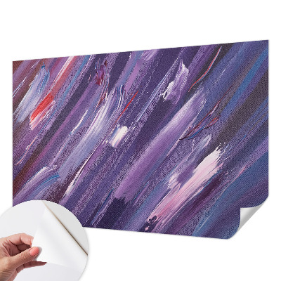 Foto behang voor de keuken Kleurrijke penseelstreken