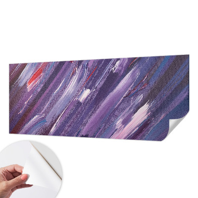 Foto behang voor de keuken Kleurrijke penseelstreken