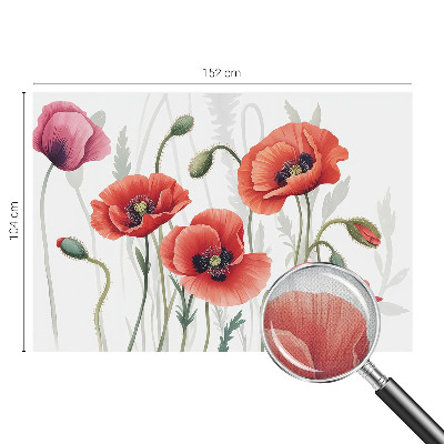 Zelfklevend fotobehang Rode klaprozen