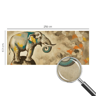 Zelfklevende behangsticker Abstracte olifant