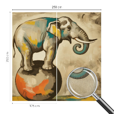 Zelfklevende behangsticker Abstracte olifant