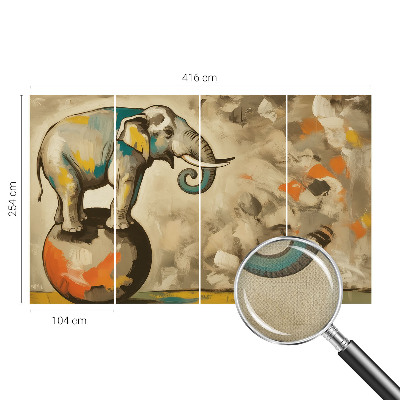 Zelfklevende behangsticker Abstracte olifant