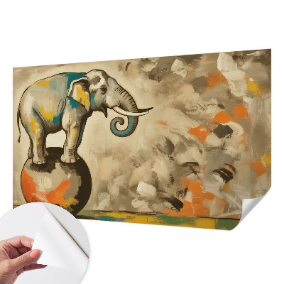 Zelfklevende behangsticker Abstracte olifant