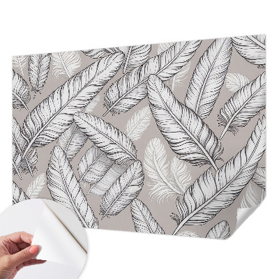 3D fotobehang Subtiele veren