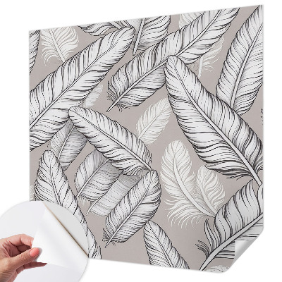 3D fotobehang Subtiele veren