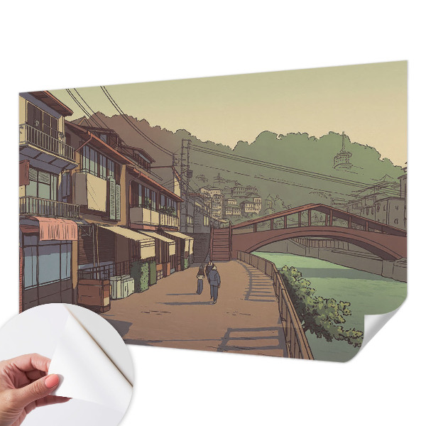 Fotobehang kinderkamer Pastel landschap