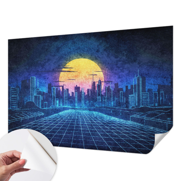 Fotobehang babykamer Futuristisch landschap