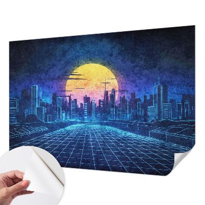 Fotobehang babykamer Futuristisch landschap