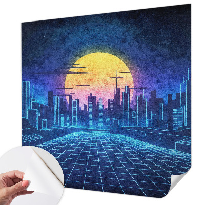 Fotobehang babykamer Futuristisch landschap