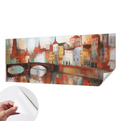 Fotobehang voor de kinderkamer met een stadslandschap als motief