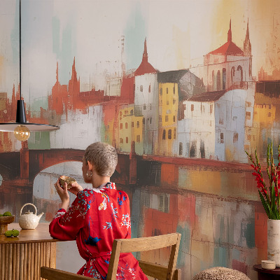 Fotobehang voor de kinderkamer Stadslandschap