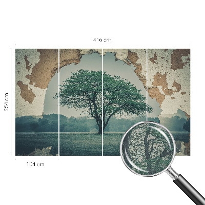 Foto behang voor de kinderkamer Een eenzame boom