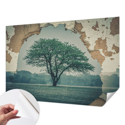 Foto behang voor de kinderkamer Een eenzame boom