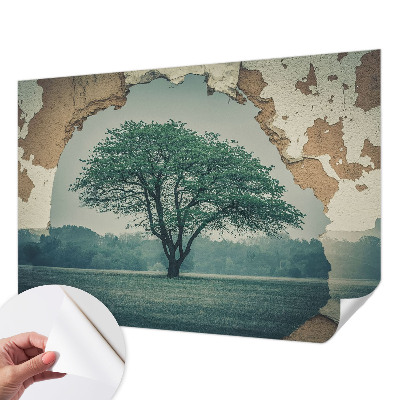 Foto behang voor de kinderkamer Een eenzame boom