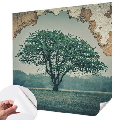 Foto behang voor de kinderkamer Een eenzame boom
