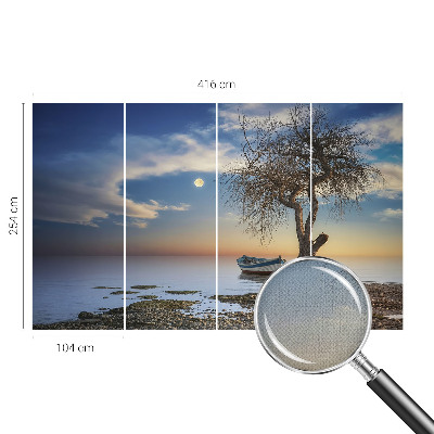 Zelfklevende behangsticker Een vredig landschap