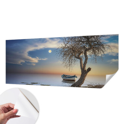 Zelfklevende behangsticker Een vredig landschap
