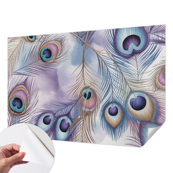 Fotobehang kinderkamer Pauwenveren