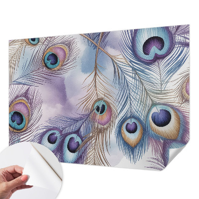 Fotobehang kinderkamer Pauwenveren