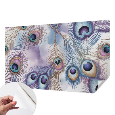 Fotobehang kinderkamer Pauwenveren