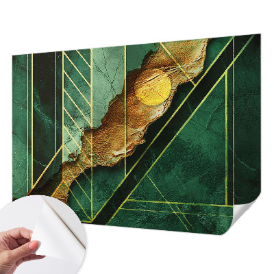 Fotobehang voor de kinderkamer met een geometrisch patroon dat spanning en beweging toevoegt