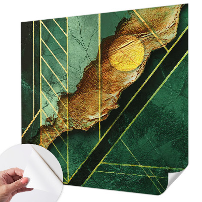 Fotobehang voor de kinderkamer met een geometrisch patroon dat spanning en beweging toevoegt