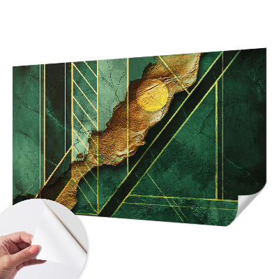 Fotobehang voor de kinderkamer met een geometrisch patroon dat spanning en beweging toevoegt