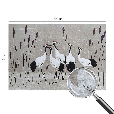 Fotobehang babykamer Een zwerm kraanvogels