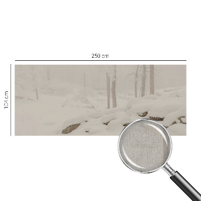 Fotobehang zelfklevend met een ontwerp van een sneeuwbos