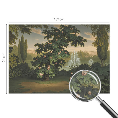 Zelfklevende behangsticker Natuurlijke tuin