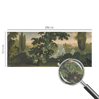 Zelfklevende behangsticker Natuurlijke tuin