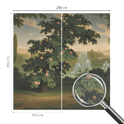 Zelfklevende behangsticker Natuurlijke tuin