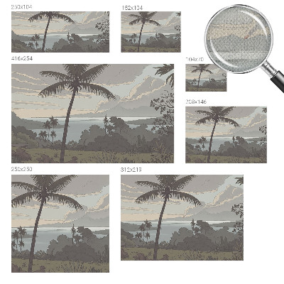 Foto behang voor de keuken Exotisch landschap