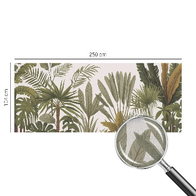 Zelfklevend fotobehang op maat Exotische bladeren